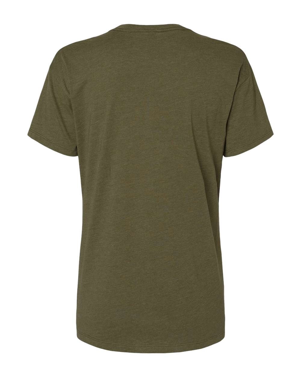 Women's CVC Relaxed T-Shirt - Back - B03718062 - Military Green