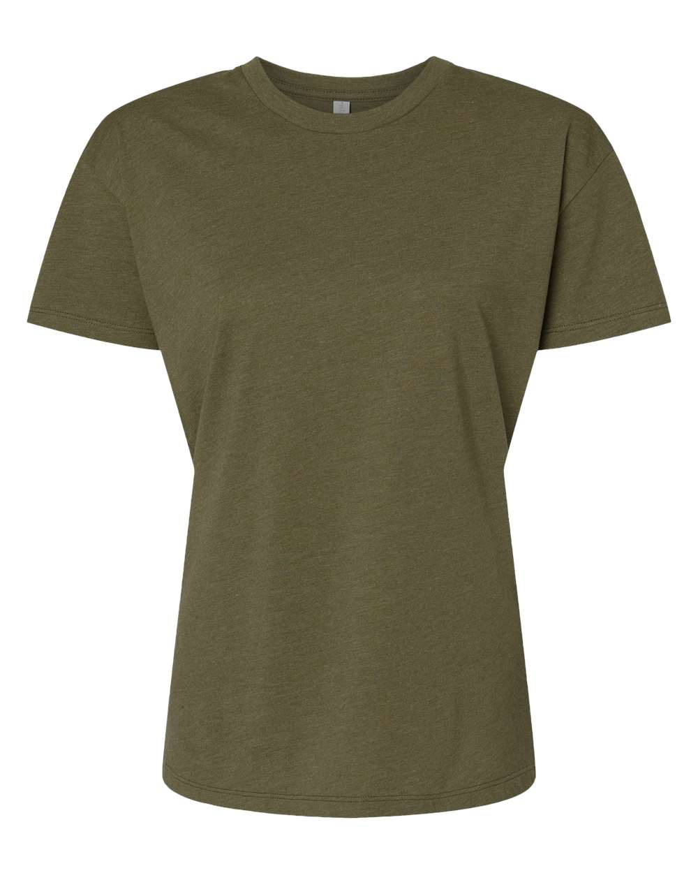 Women's CVC Relaxed T-Shirt - Front - B03718062 - Military Green