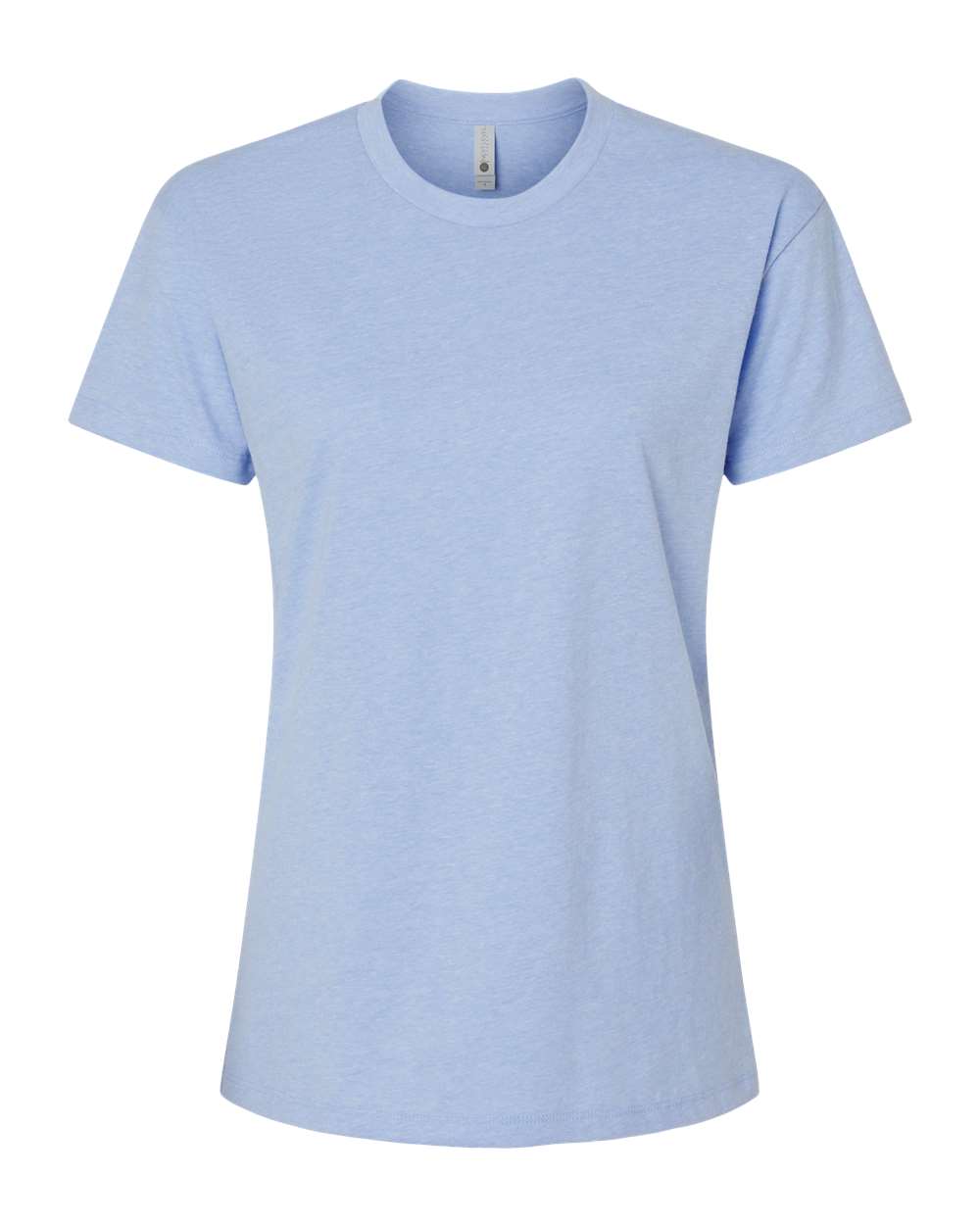 Women's CVC Relaxed T-Shirt - Front - B03718252 - Heather Columbia Blue