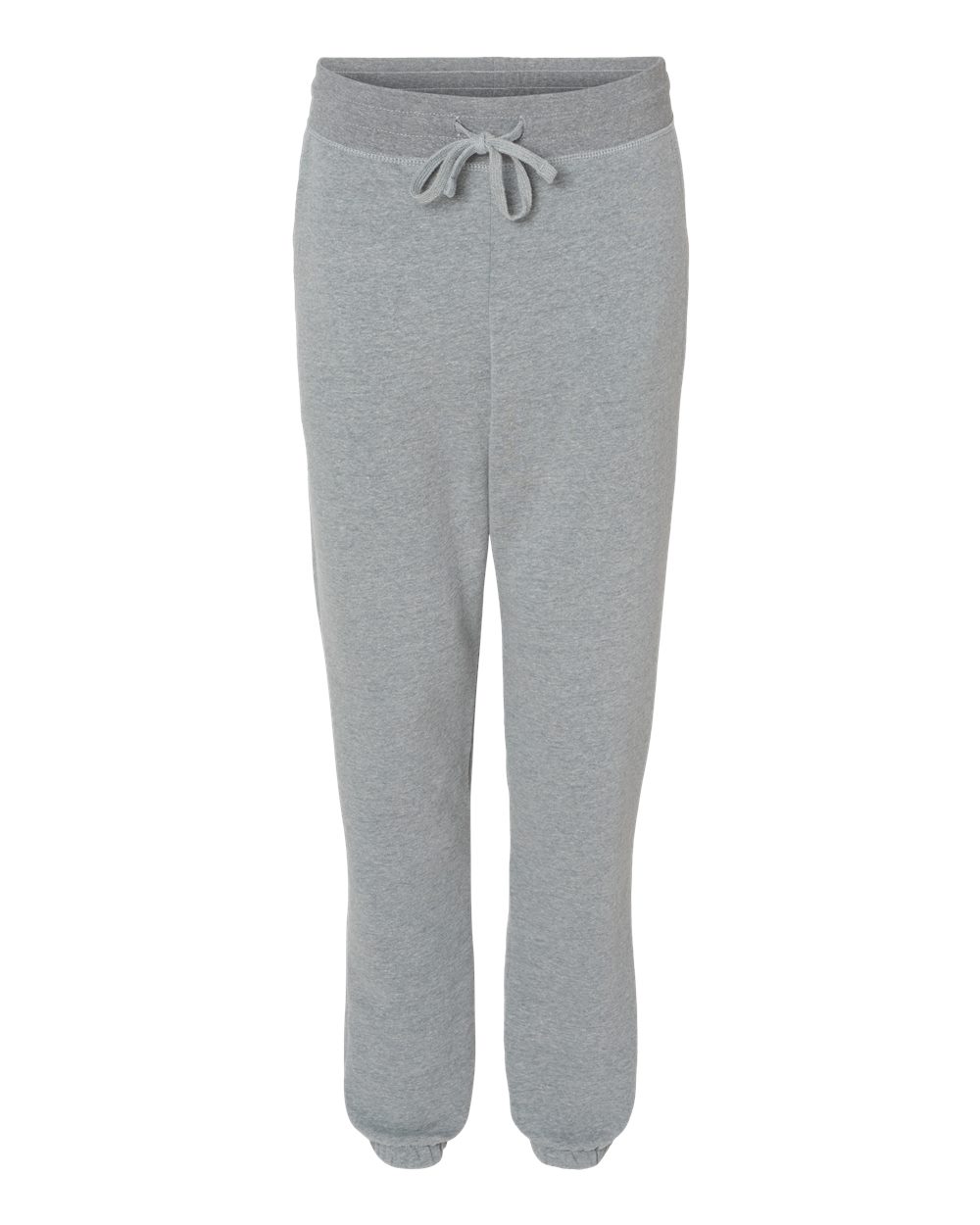 Unisex Fleece Sweatpants - Front - B03918582 - Heather Grey