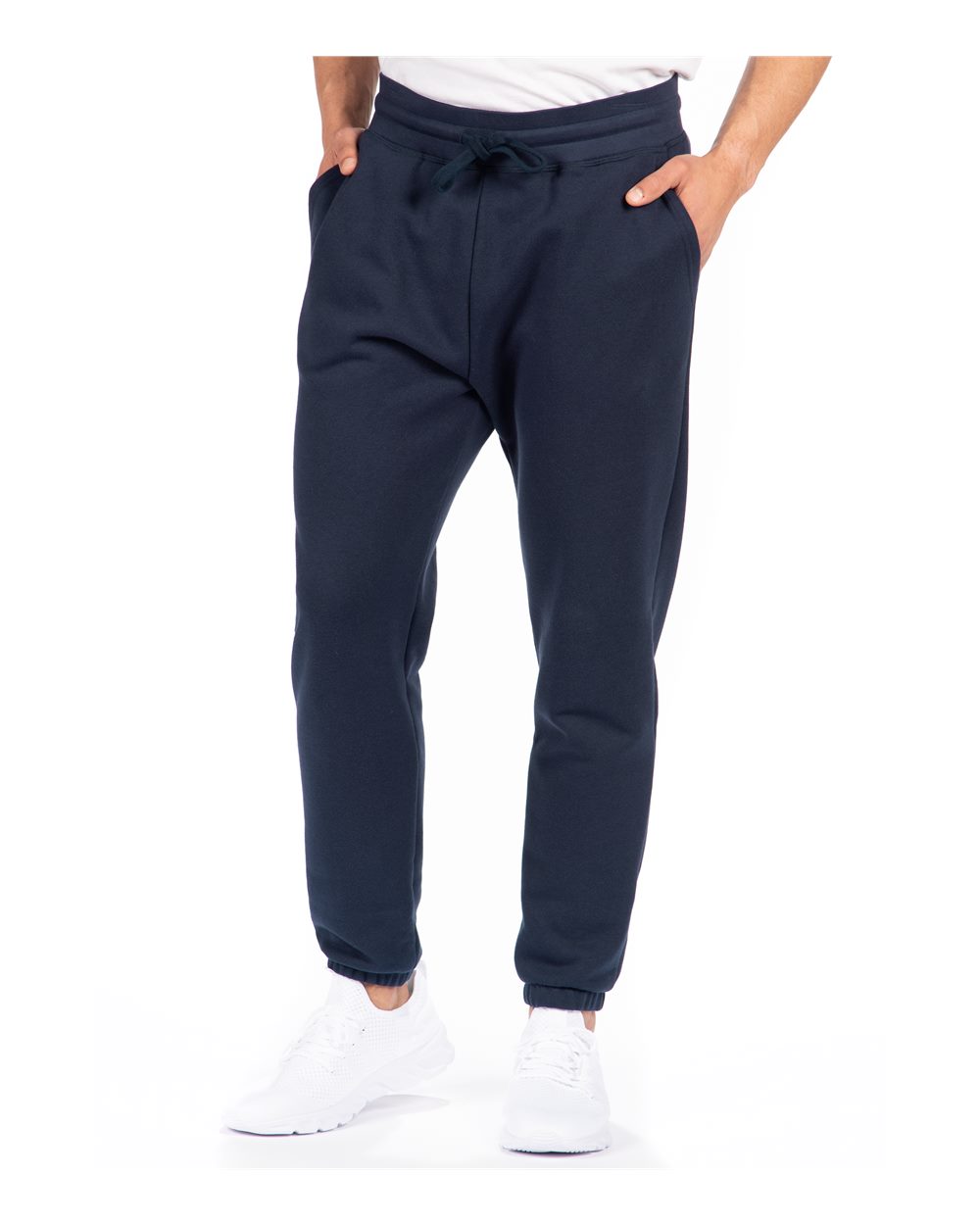 Unisex Fleece Sweatpants - OnModelFront - B03918652 - Midnight Navy