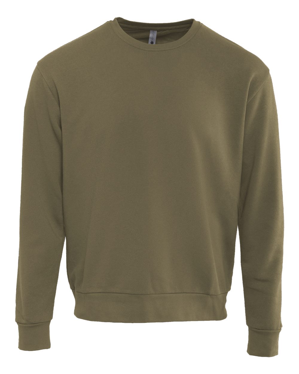 Unisex Santa Barbara Crewneck Sweatshirt - Front - B04518062 - Military Green