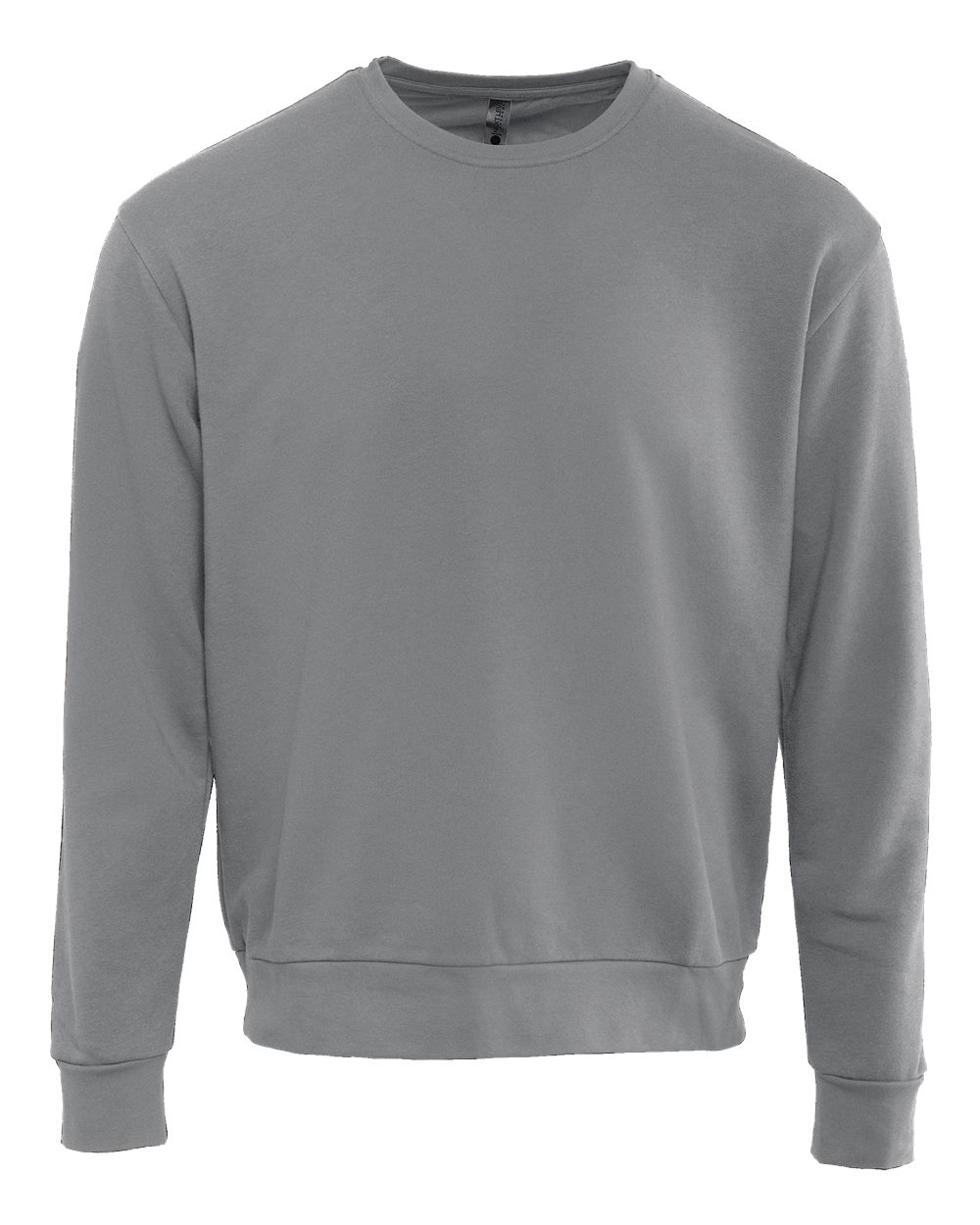 Unisex Santa Barbara Crewneck Sweatshirt - Front - B04518352 - Lead Grey