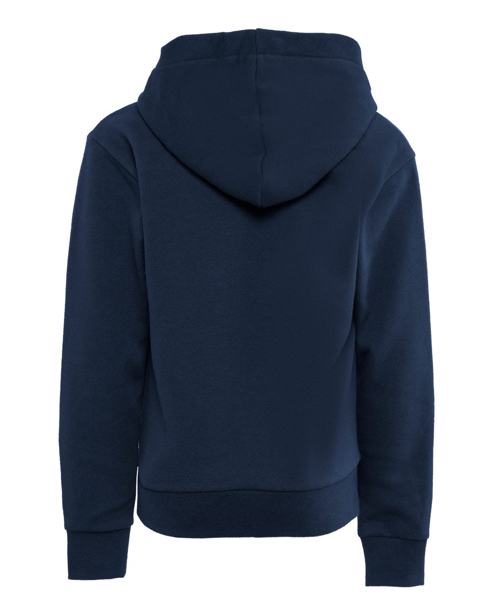 Youth Fleece Hoodie Sweatshirt - Back - B04718652 - Midnight Navy