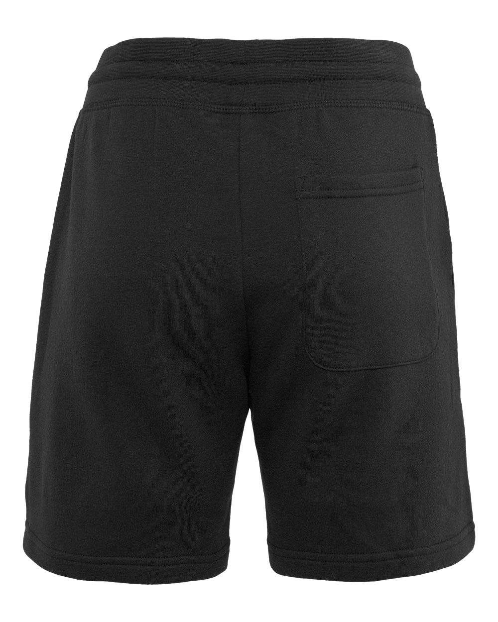 Unisex Fleece Sweat Shorts - Back - B04918502 - Black