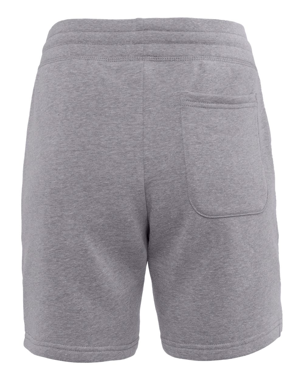 Unisex Fleece Sweat Shorts - Back - B04918582 - Heather Grey