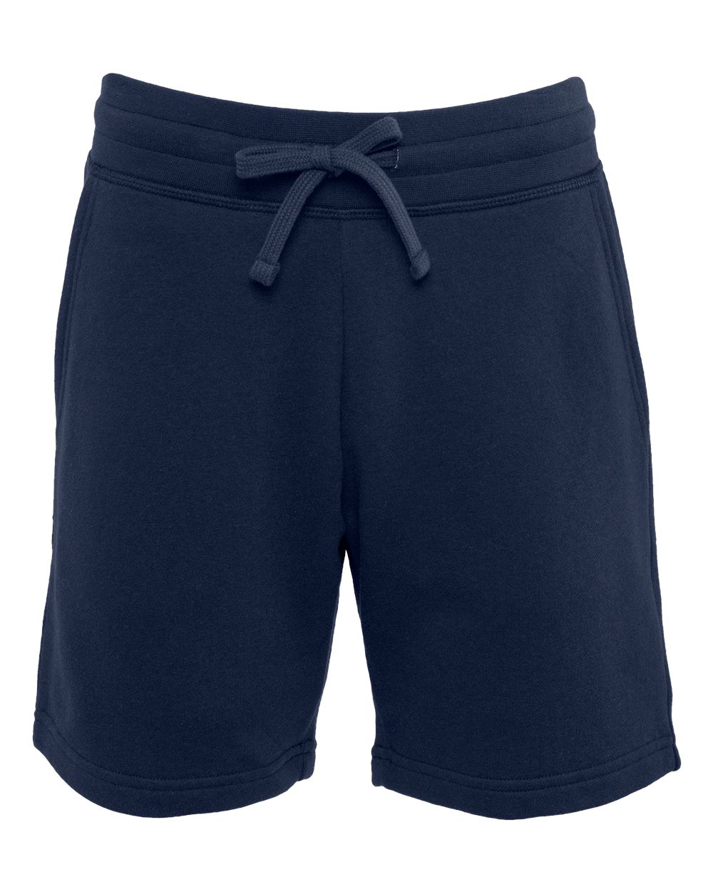 Unisex Fleece Sweat Shorts - Front - B04918652 - Midnight Navy