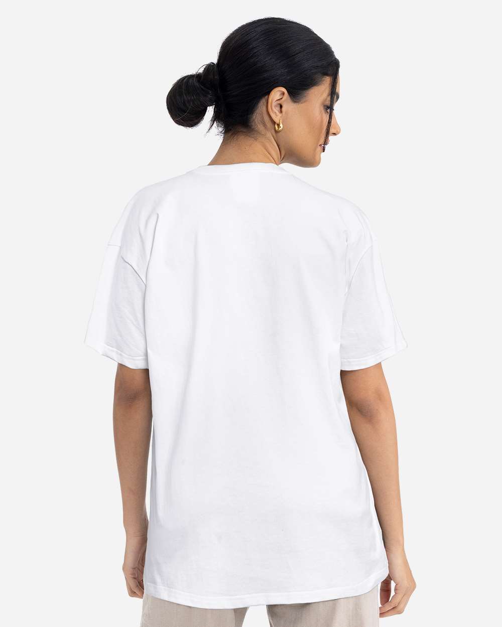 Heavyweight T-Shirt - OnModelBack - B10018102 - White
