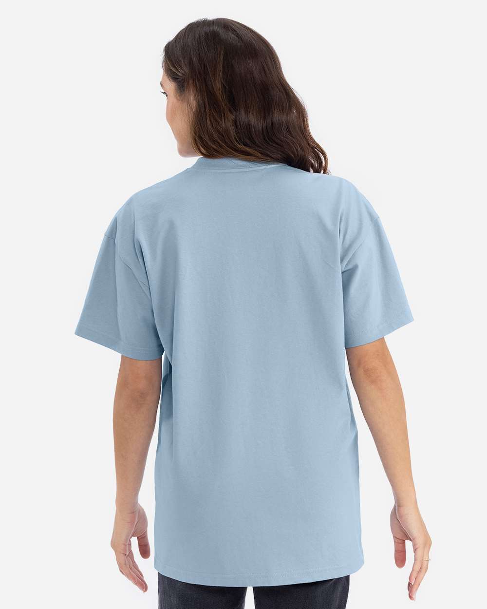 Heavyweight T-Shirt - OnModelBack - B10018232 - Stonewash Denim