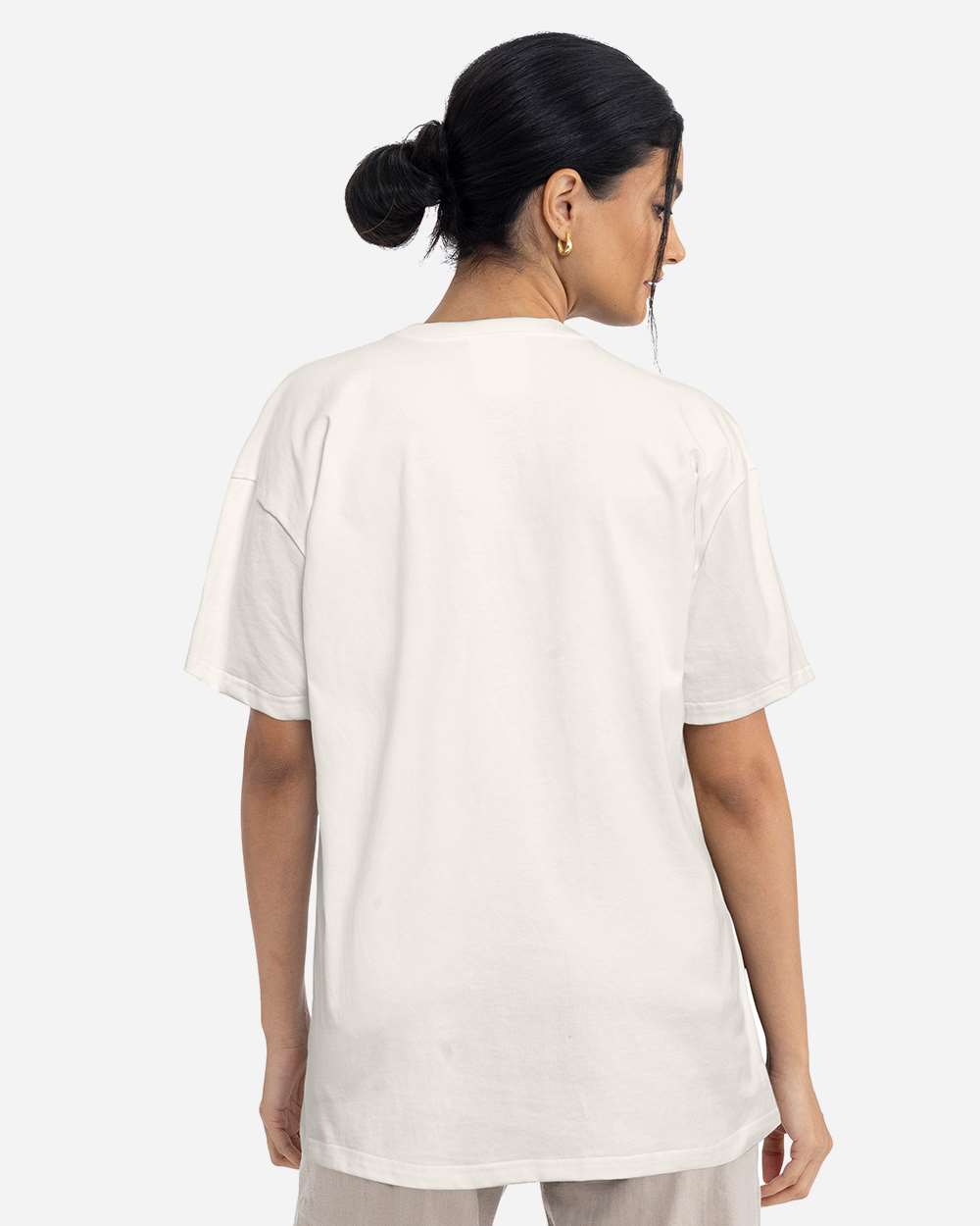 Heavyweight T-Shirt - OnModelBack - B10018242 - Bone