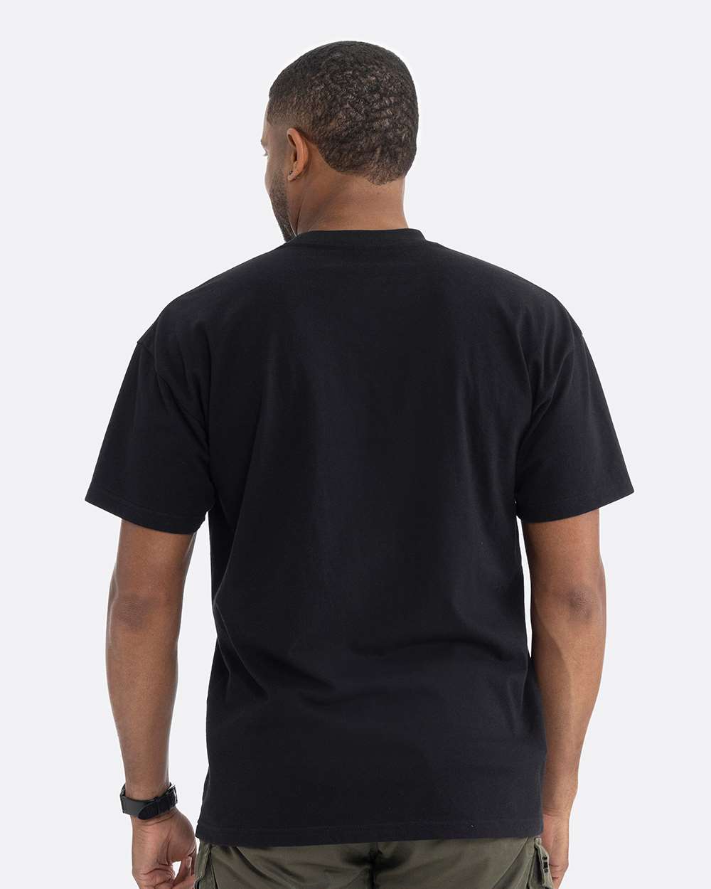 Heavyweight T-Shirt - OnModelBack - B10018502 - Black