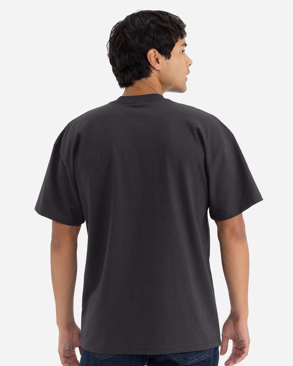 Heavyweight T-Shirt - OnModelBack - B10018572 - Graphite Black