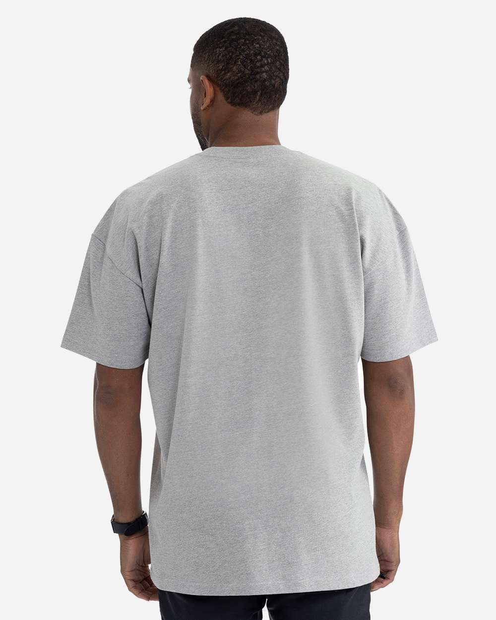 Heavyweight T-Shirt - OnModelBack - B10018582 - Heather Grey