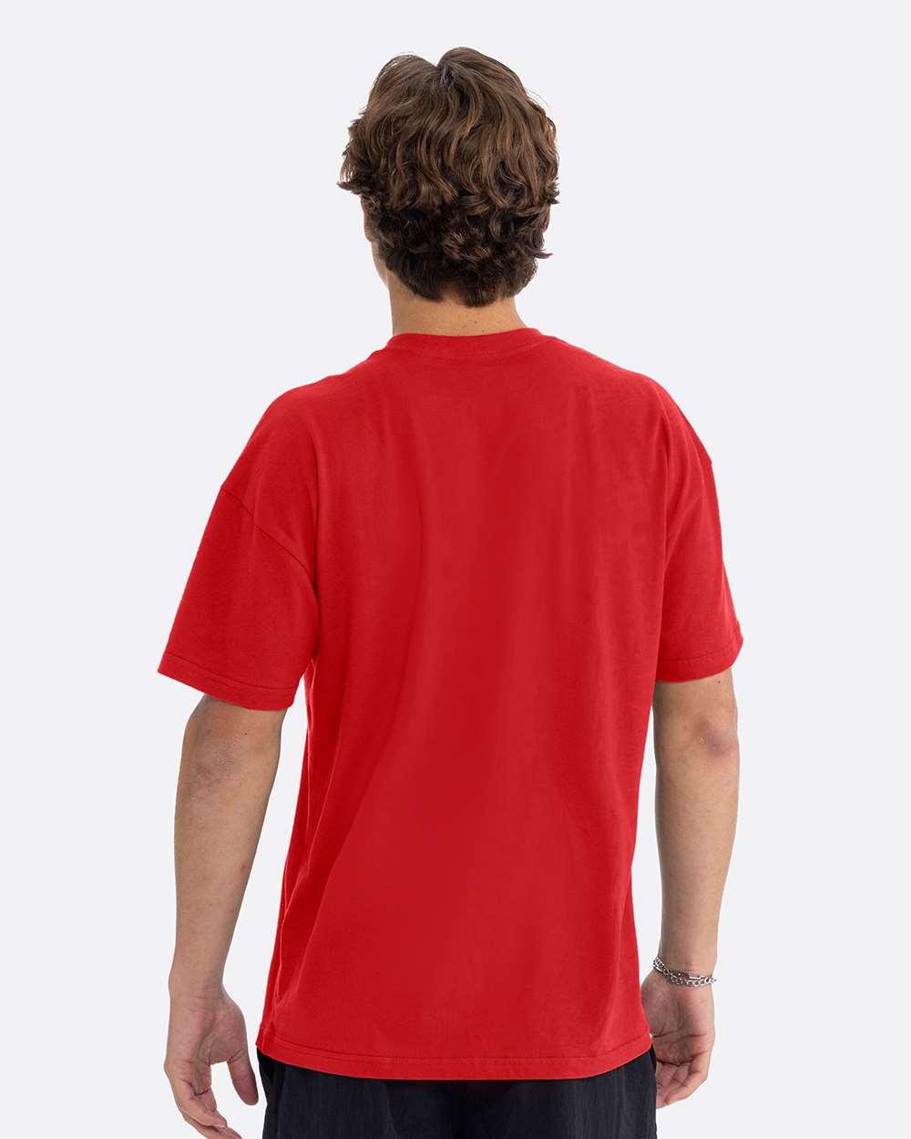 Heavyweight T-Shirt - OnModelBack - B10018702 - Red