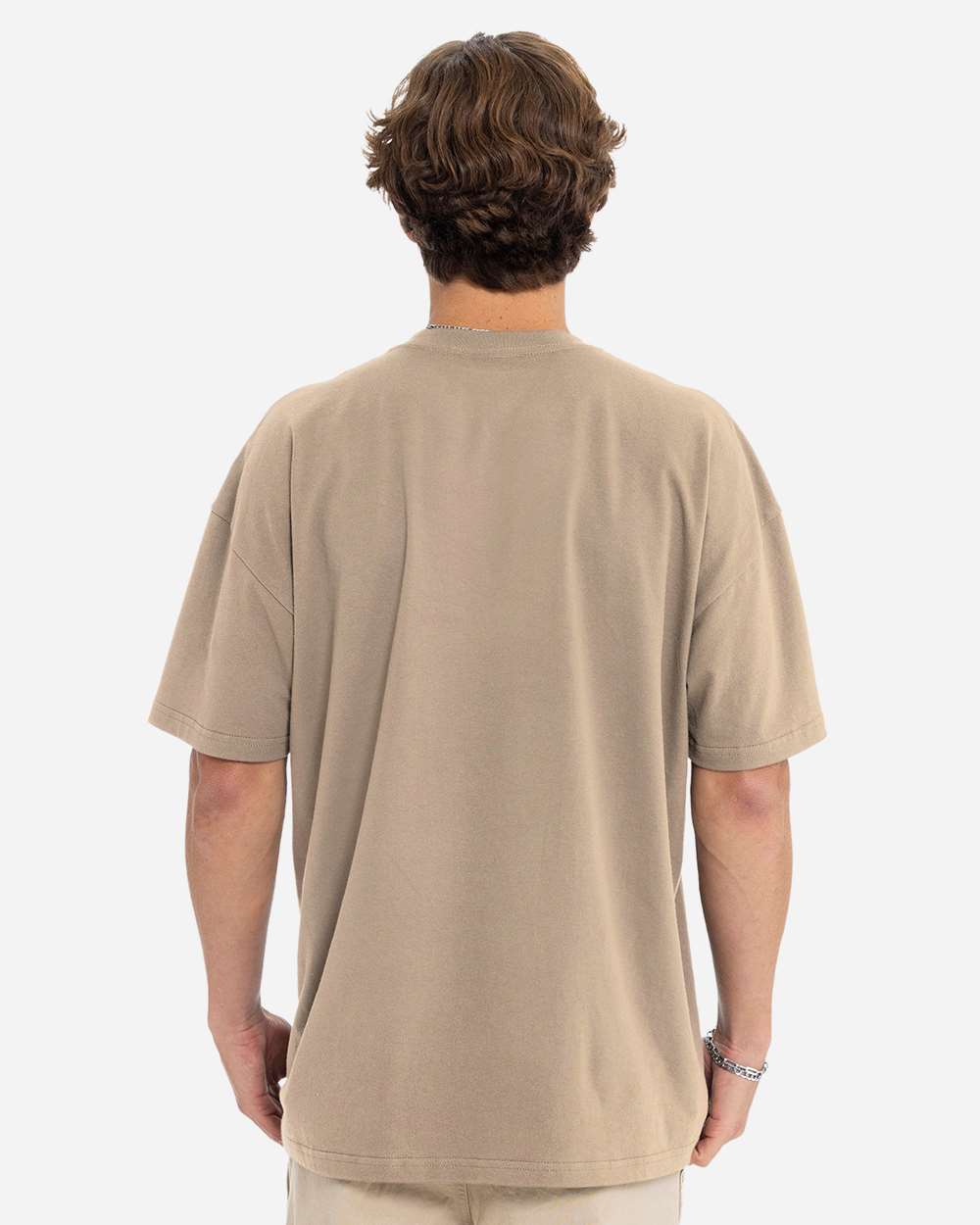 Heavyweight T-Shirt - OnModelBack - B10018962 - Tan
