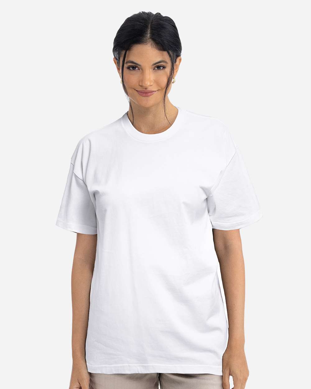 Heavyweight T-Shirt - OnModelFront - B10018102 - White