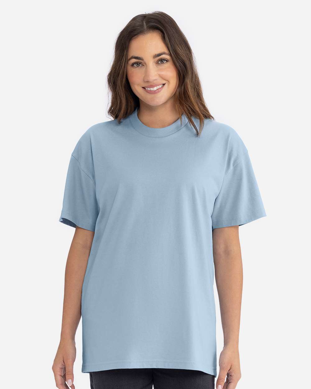 Heavyweight T-Shirt - OnModelFront - B10018232 - Stonewash Denim