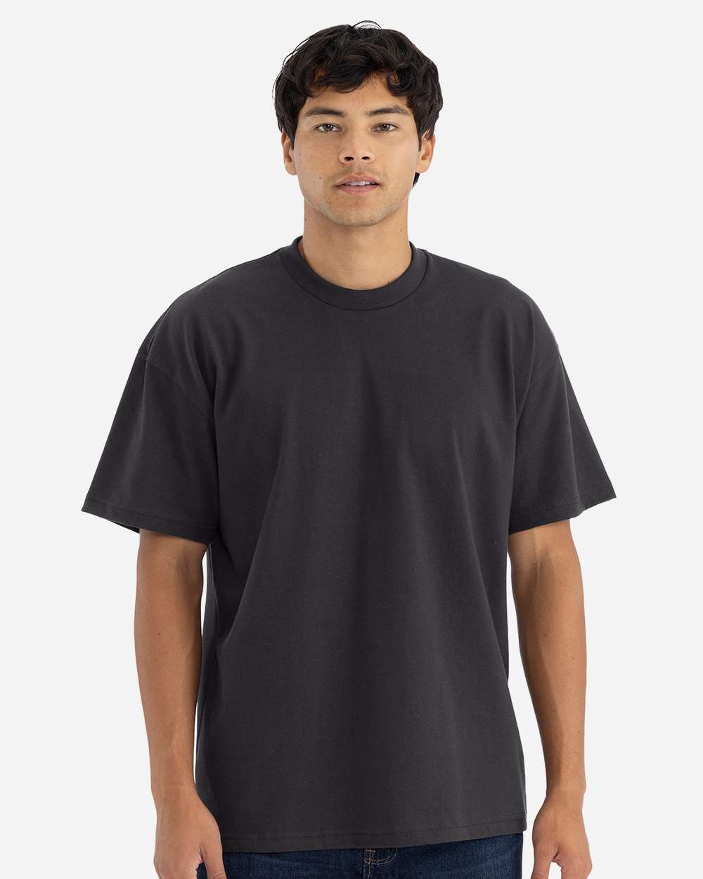 Heavyweight T-Shirt - OnModelFront - B10018572 - Graphite Black