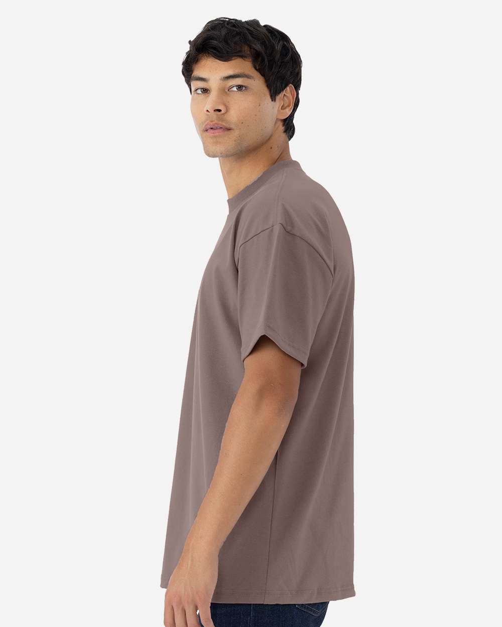 Heavyweight T-Shirt - OnModelSide - B10018012 - Shiitake