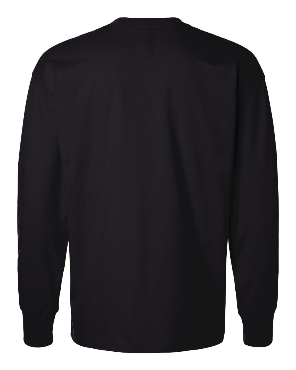 Heavyweight Long Sleeve T-Shirt - Back - B00218502 - Black