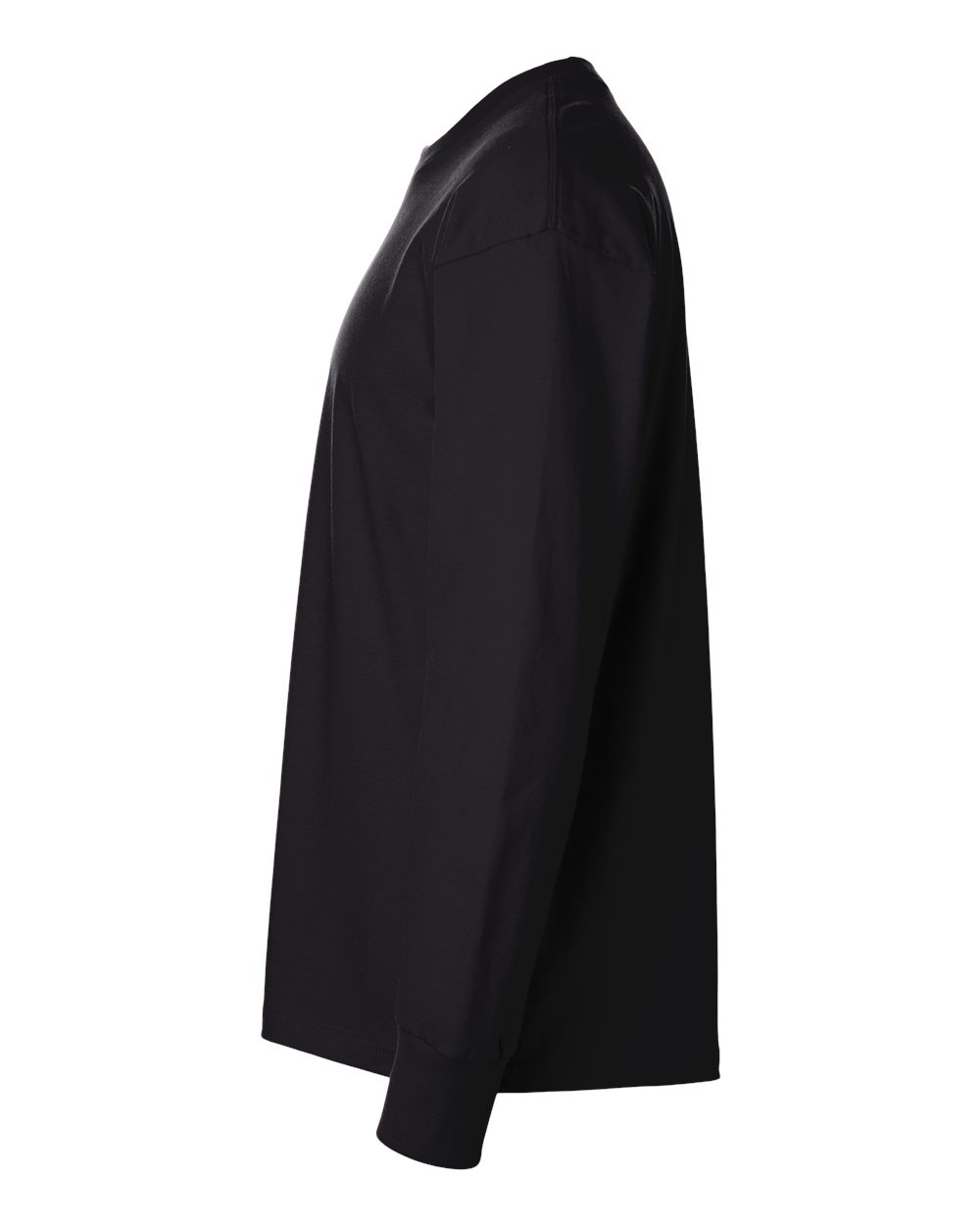 Heavyweight Long Sleeve T-Shirt - DirectSide - B00218502 - Black