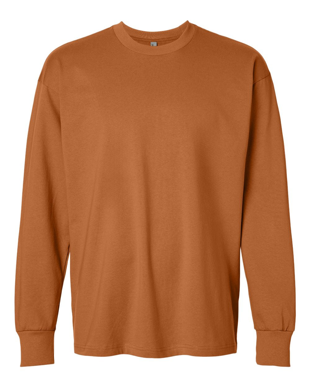 Heavyweight Long Sleeve T-Shirt - Front - B00218322 - Clay