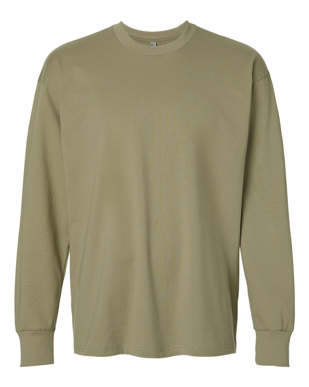Heavyweight Long Sleeve T-Shirt - Front - B00218642 - Light Olive
