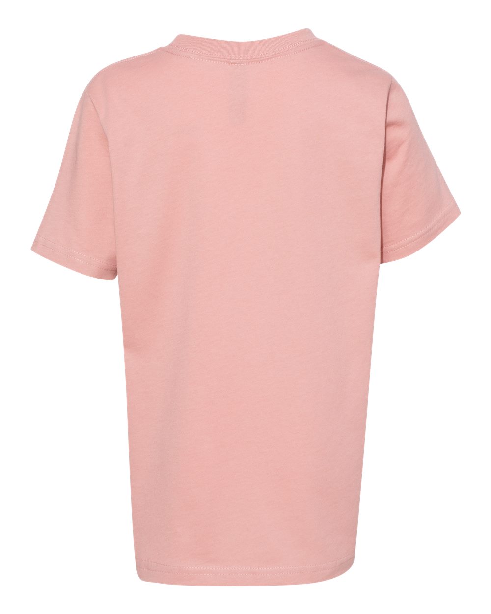 Youth Cotton T-Shirt - Back - B38018312 - Desert Pink