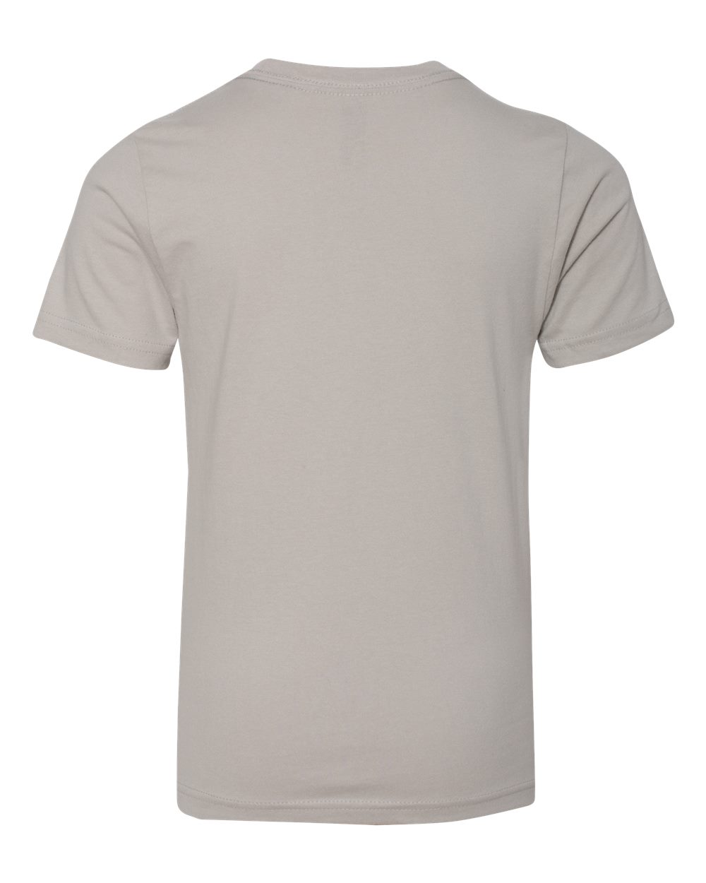 Youth Cotton T-Shirt - Back - B38018352 - Light Grey