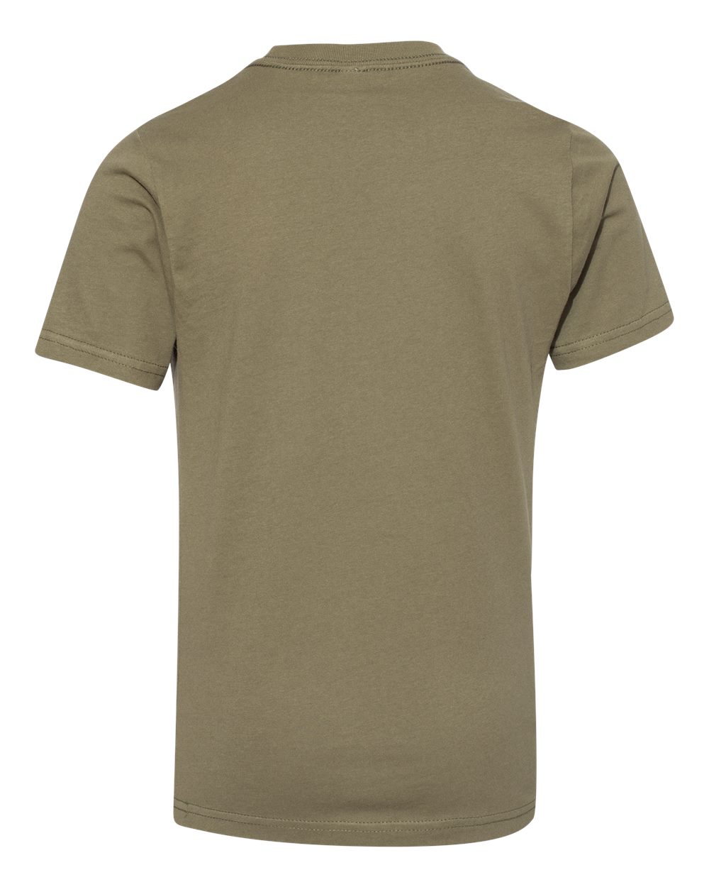 Youth Cotton T-Shirt - Back - B38018552 - Military Green