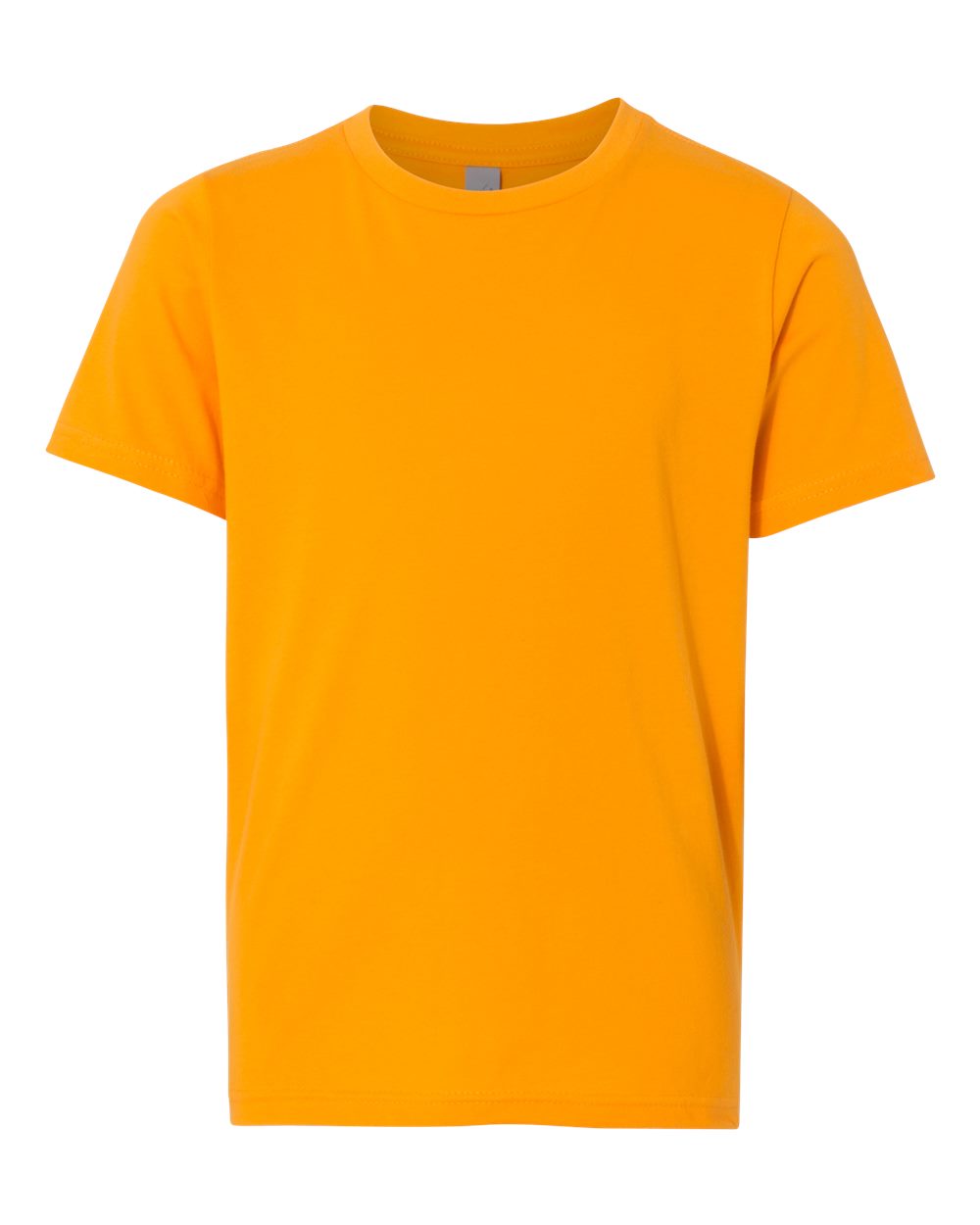 Youth Cotton T-Shirt - Front - B38018122 - Gold