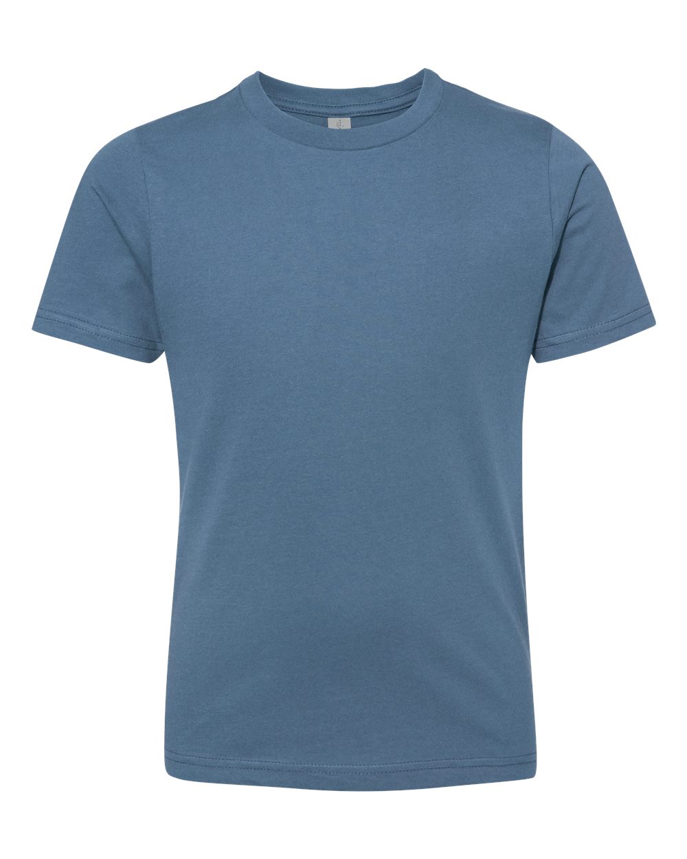 Youth Cotton T-Shirt - Front - B38018222 - Blue Jean