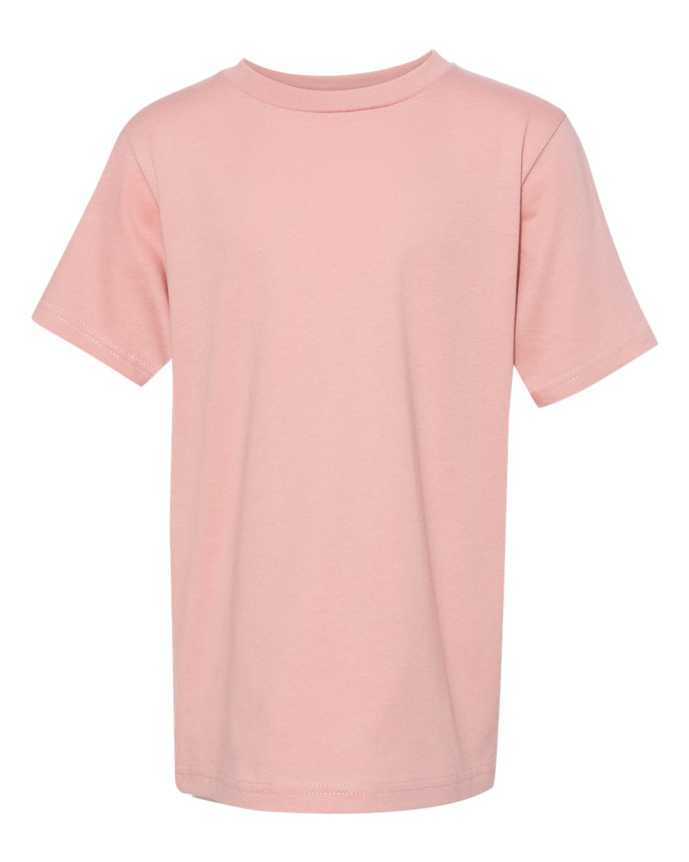 Youth Cotton T-Shirt - Front - B38018312 - Desert Pink