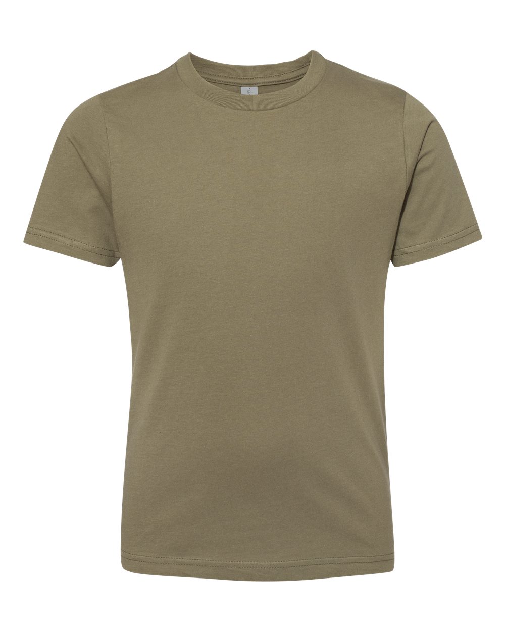 Youth Cotton T-Shirt - Front - B38018552 - Military Green