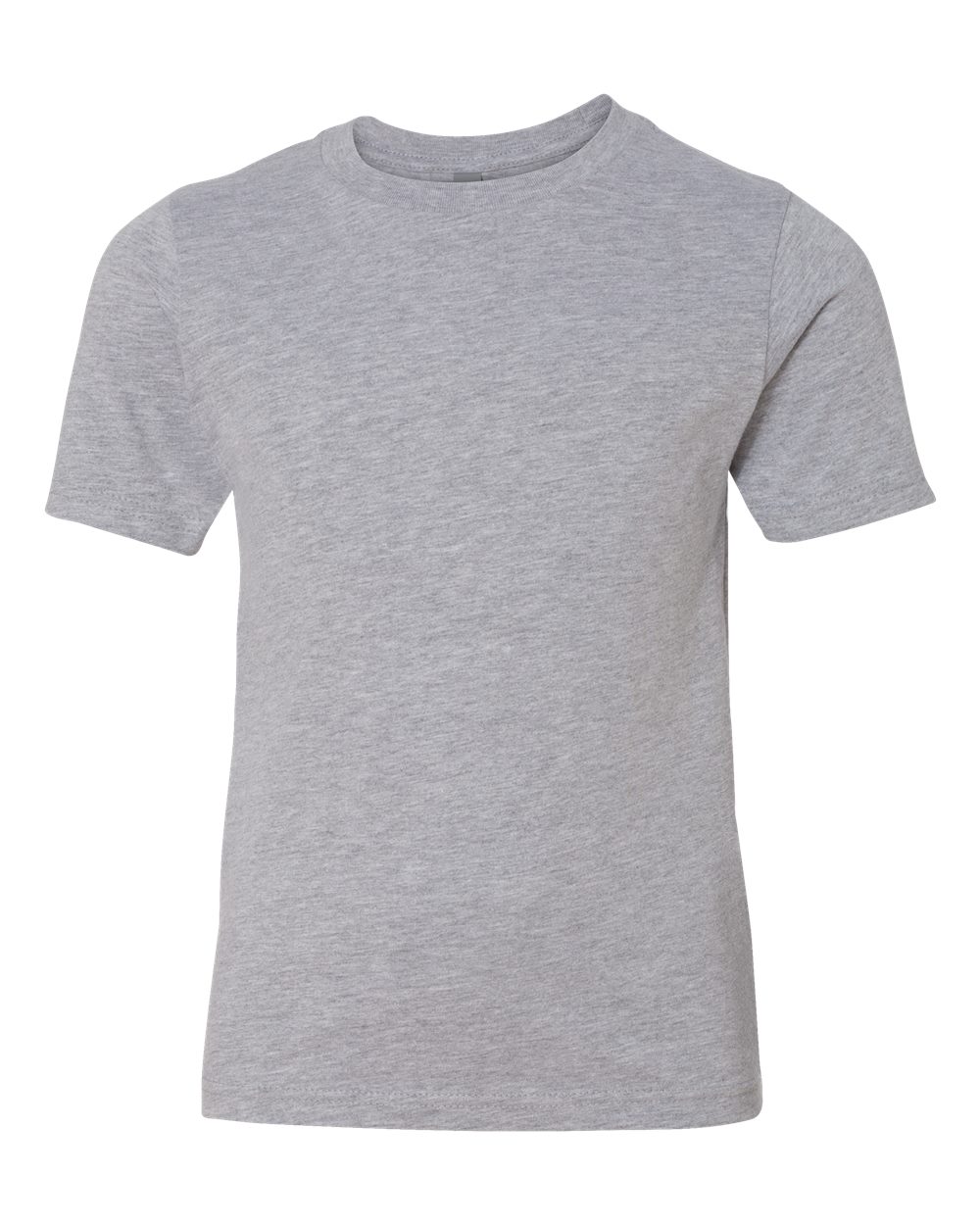 Youth Cotton T-Shirt - Front - B38018582 - Heather Grey