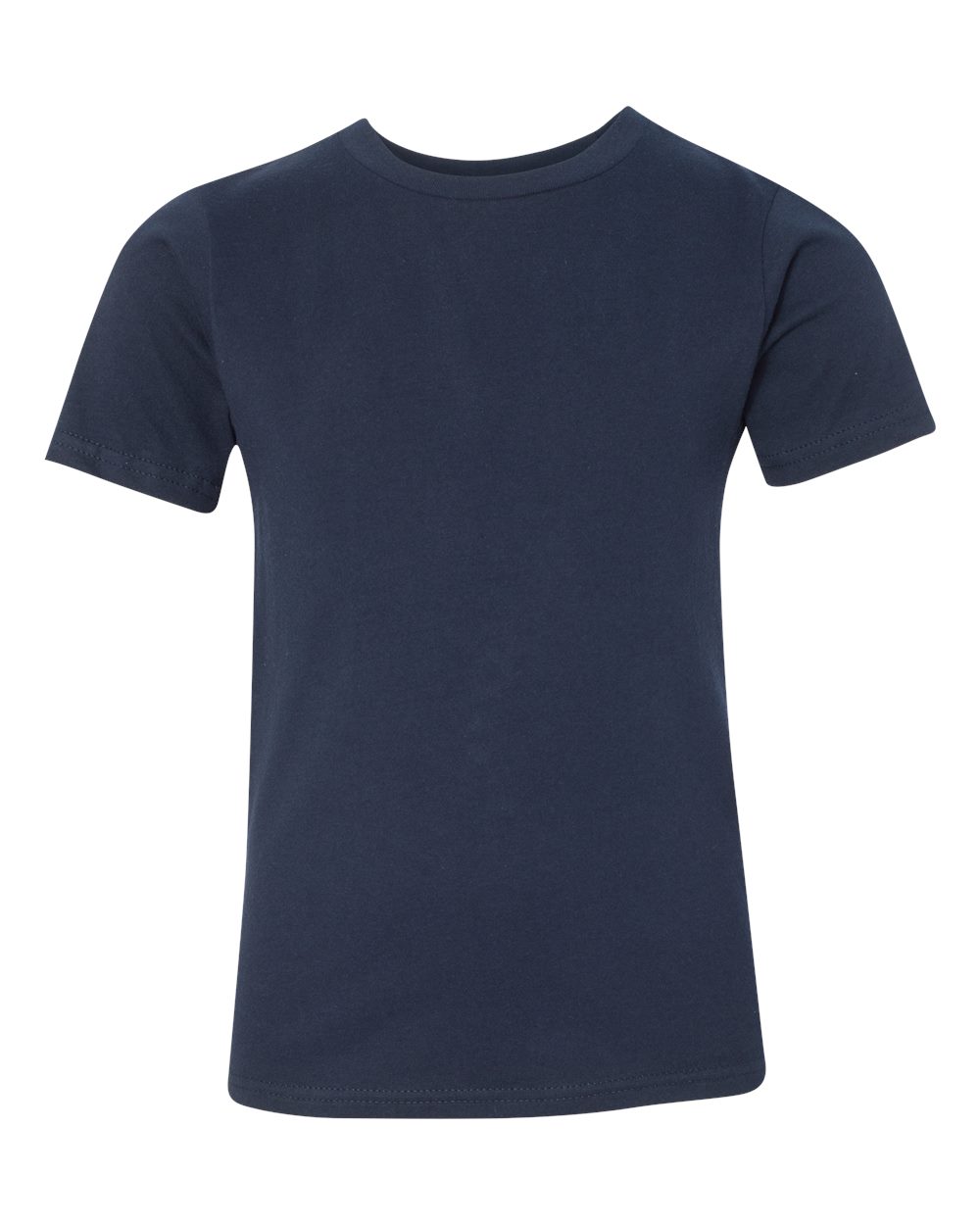 Youth Cotton T-Shirt - Front - B38018652 - Midnight Navy
