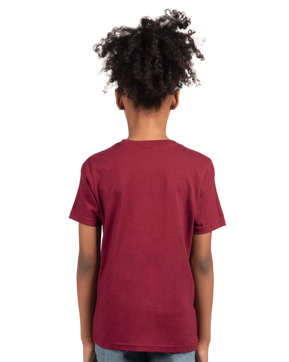 Youth Cotton T-Shirt - OnModelBack - B38018712 - Cardinal