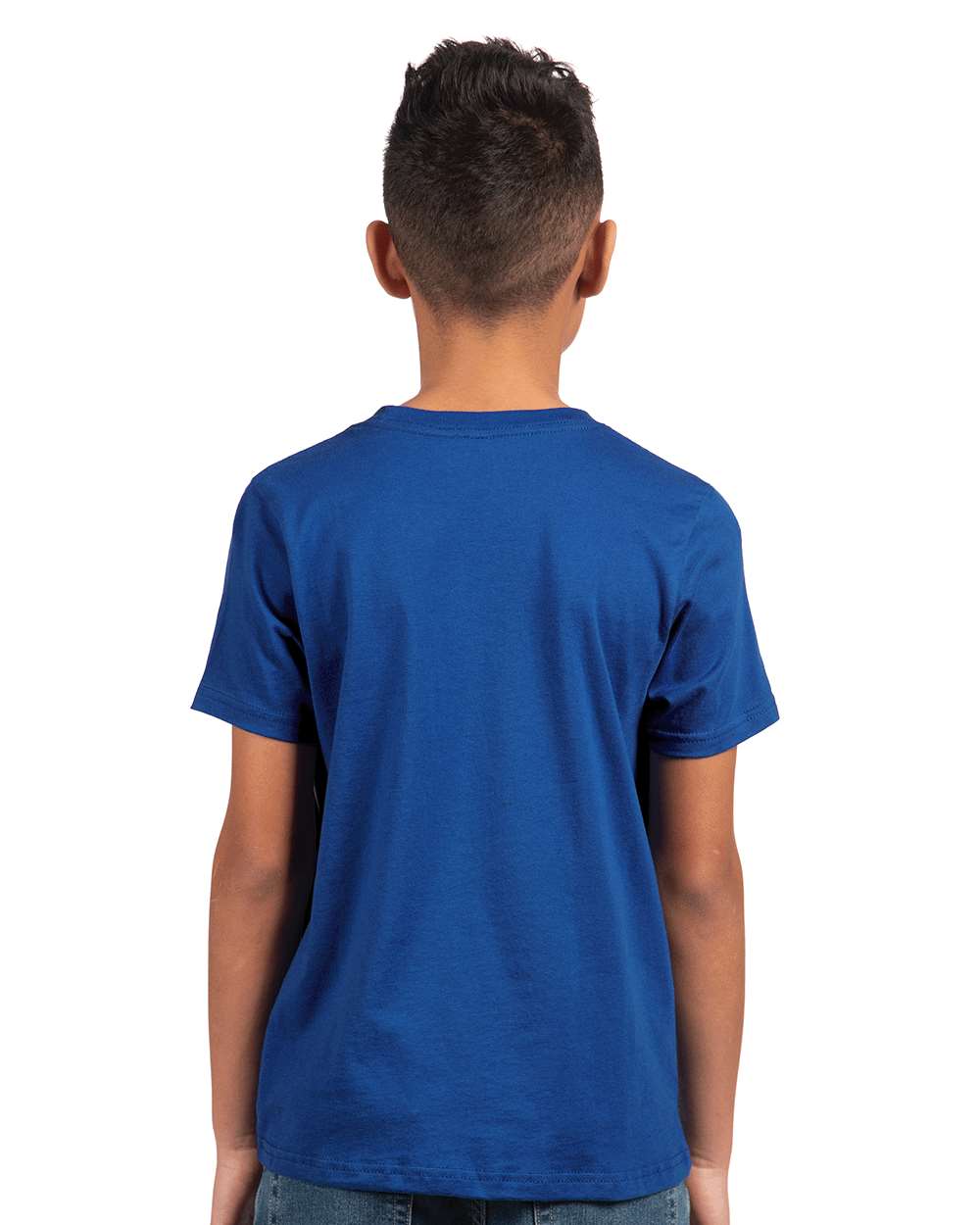Youth Cotton T-Shirt - OnModelBack - B38018752 - Royal