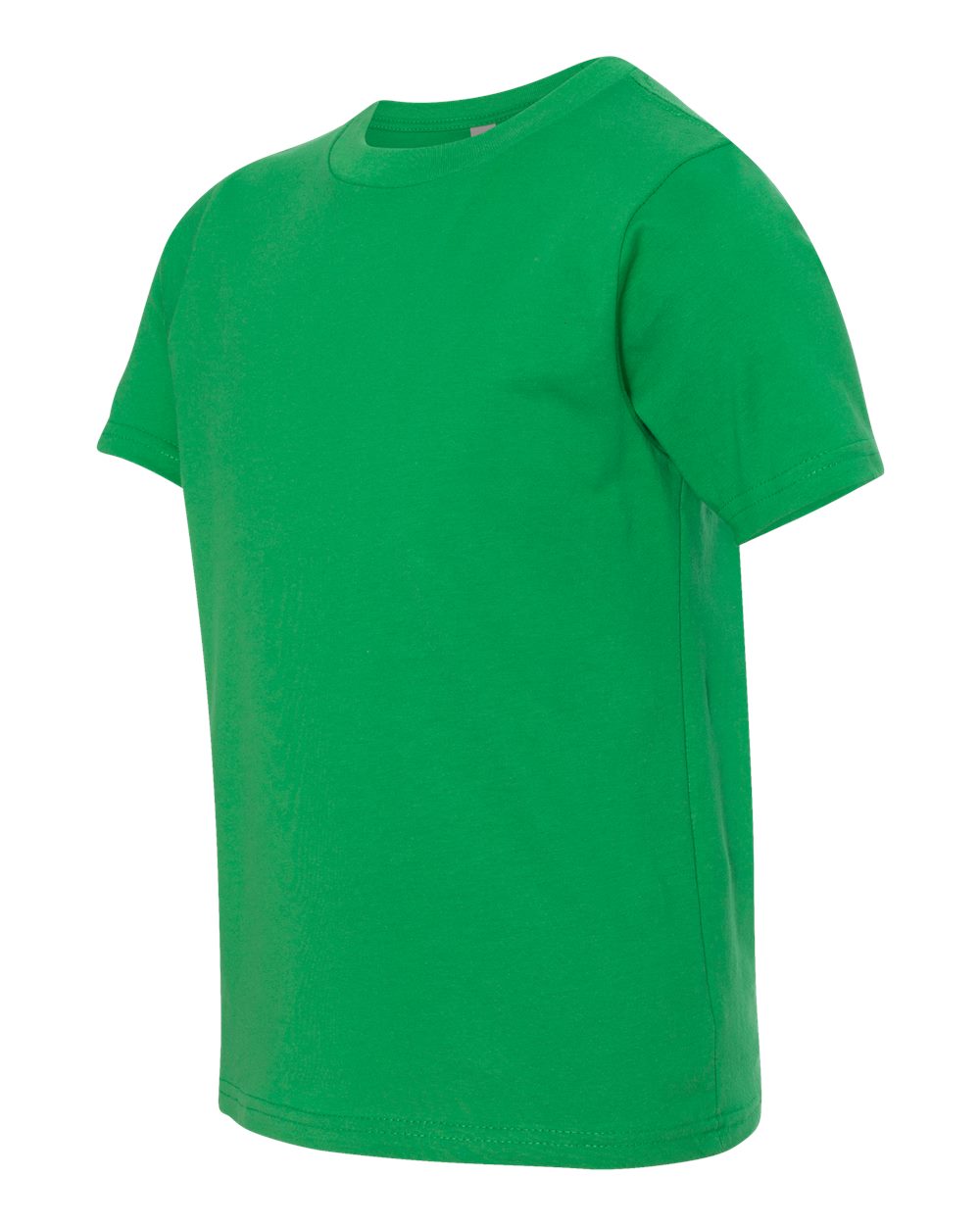 Youth Cotton T-Shirt - Side - B38018602 - Kelly Green
