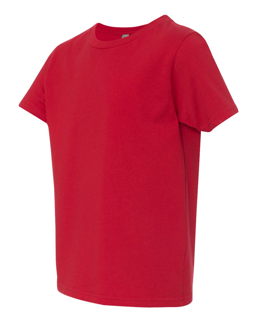 Youth Cotton T-Shirt - Side - B38018702 - Red