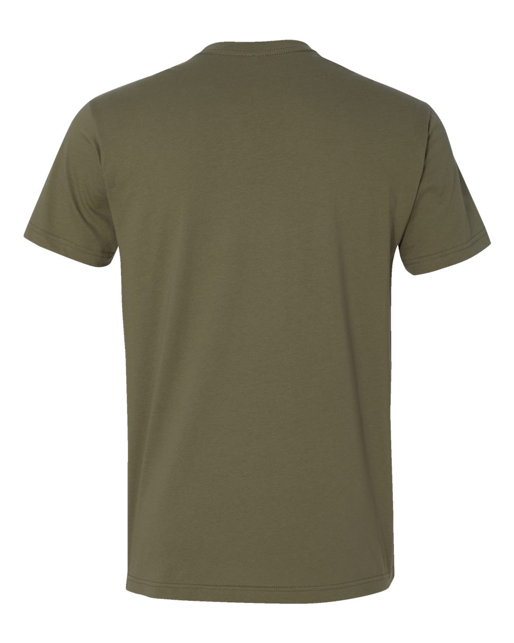 Cotton T-Shirt - Back - B00618062 - Military Green