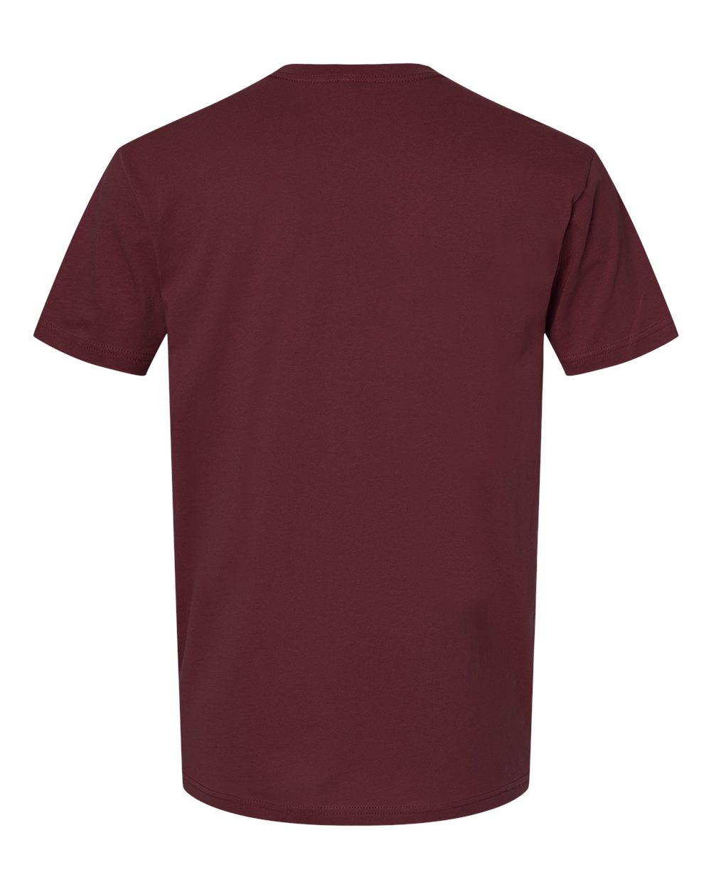 Cotton T-Shirt - Back - B00618532 - Maroon