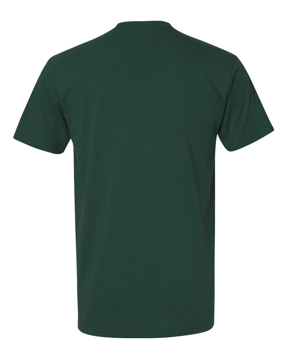 Cotton T-Shirt - Back - B00618542 - Forest Green