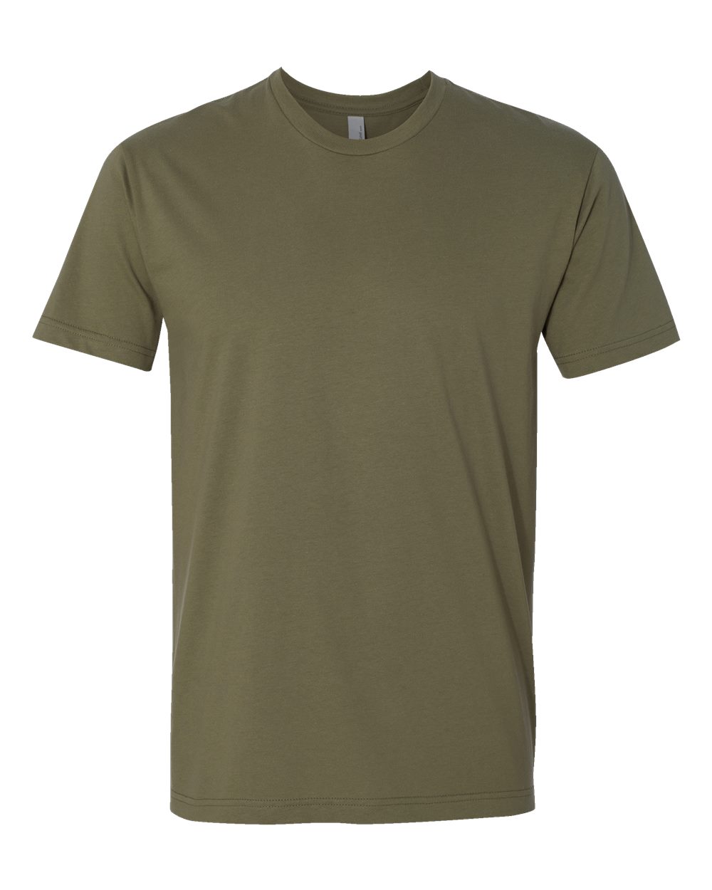 Cotton T-Shirt - Front - B00618062 - Military Green