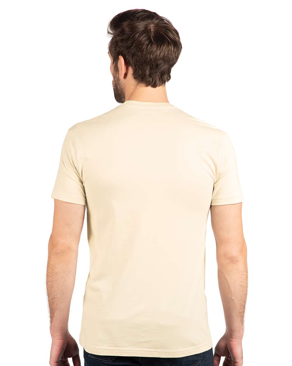 Cotton T-Shirt - OnModelBack - B00618012 - Natural