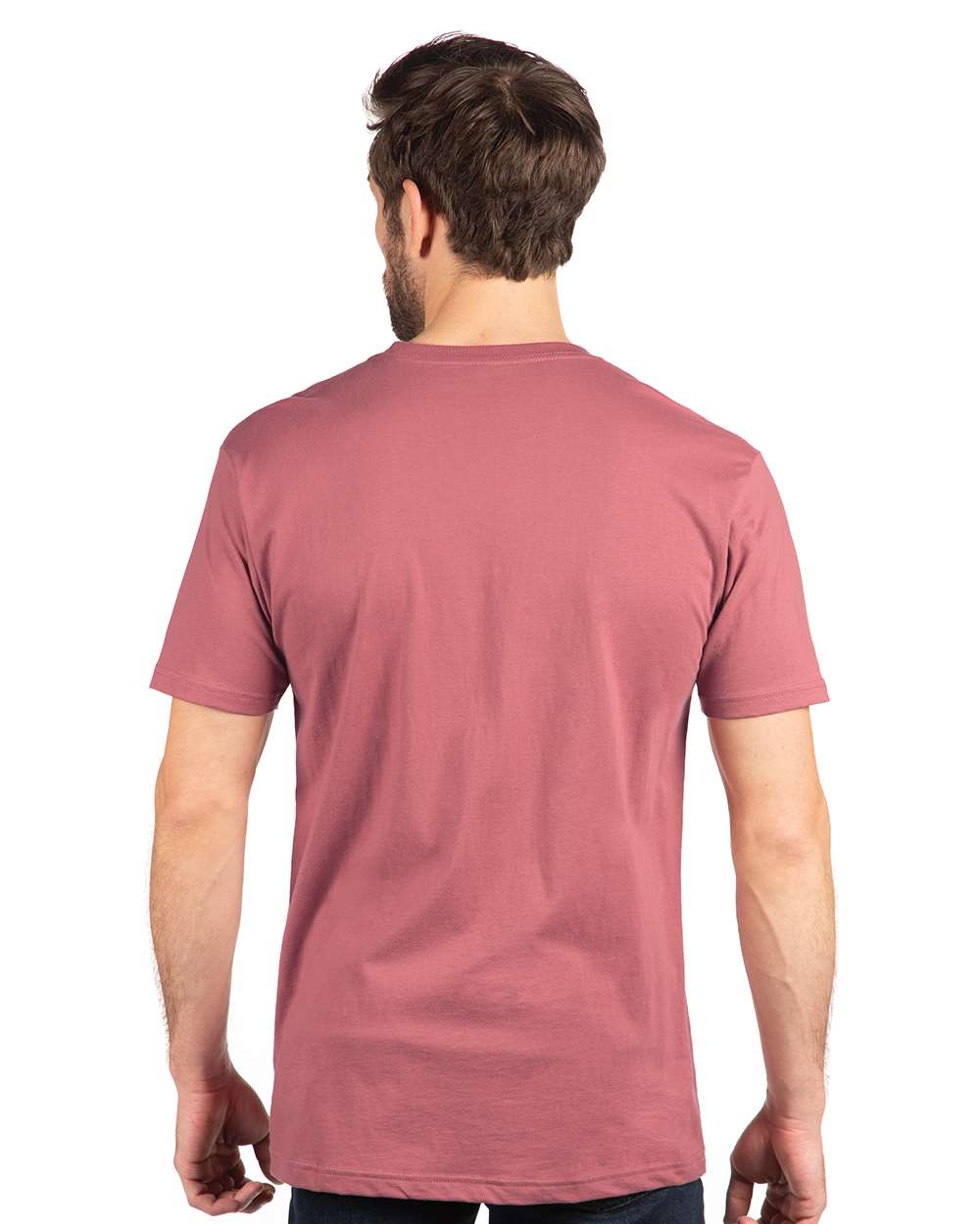 Cotton T-Shirt - OnModelBack - B00618322 - Mauve