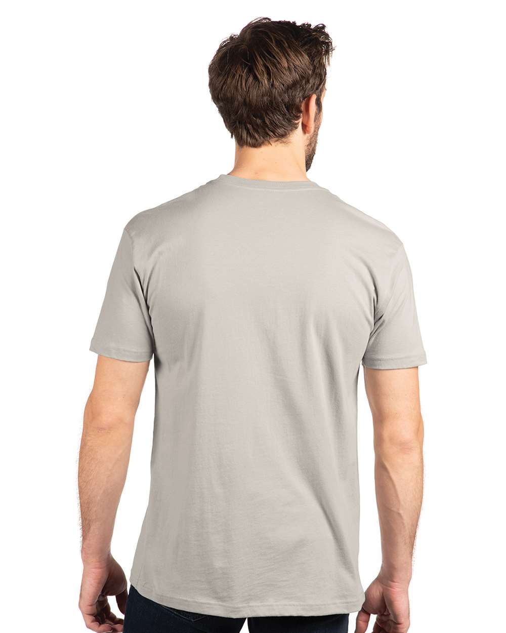 Cotton T-Shirt - OnModelBack - B00618352 - Light Grey
