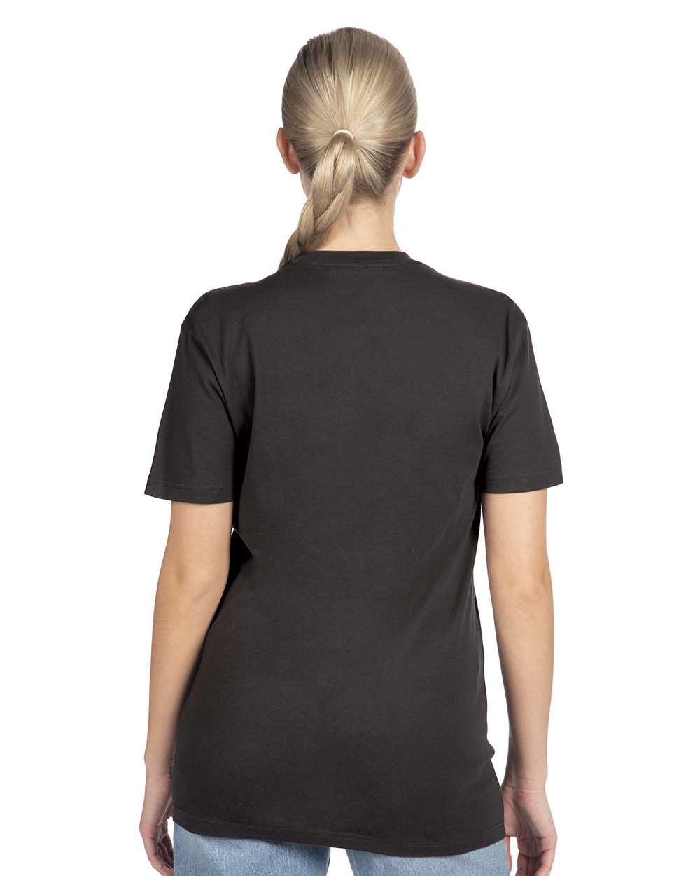 Cotton T-Shirt - OnModelBack - B00618572 - Graphite Black