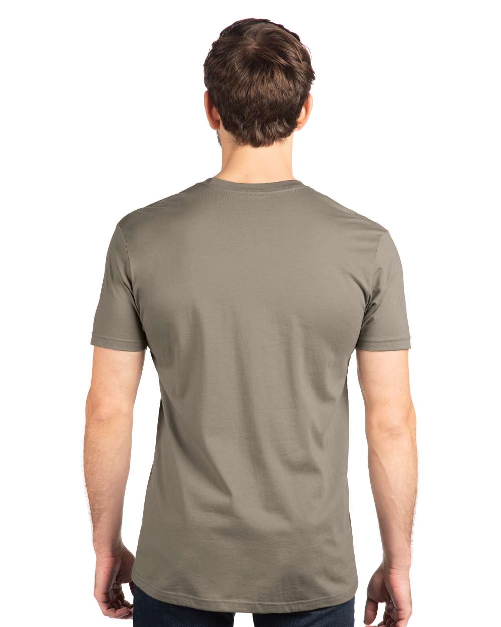 Cotton T-Shirt - OnModelBack - B00618592 - Warm Grey
