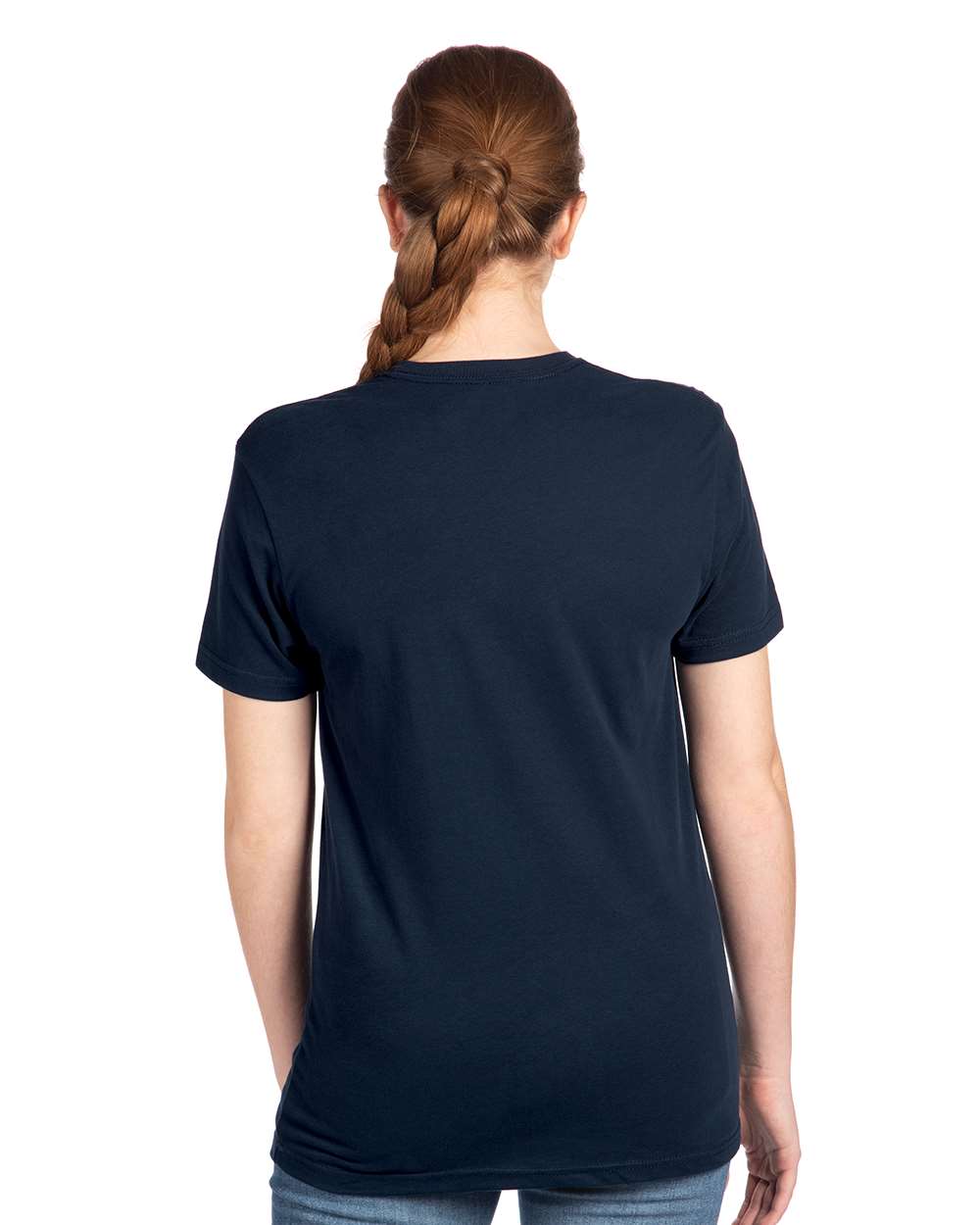 Cotton T-Shirt - OnModelBack - B00618652 - Midnight Navy